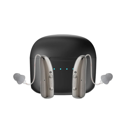 Hearing Aid Rechargeable Digital BTE With Adjustable Volume Portable Senior Sound Amplifier