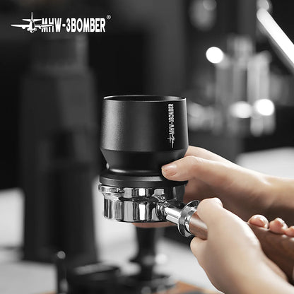 Espresso doseer trechter 58mm aluminium legering doseer beker barista gereedschap val 2025 precies anti spatten