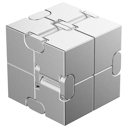 Metal Magic Cube Stress Relief Toy Portable Puzzle Focus