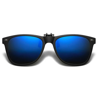 Nattseende Clip-On Solglasögon – Polariserade Fotokromatiska UV Anti-Reflex Körglasögon, Vintage Fyrkantig Stil, Höst 2025 Säker Körning