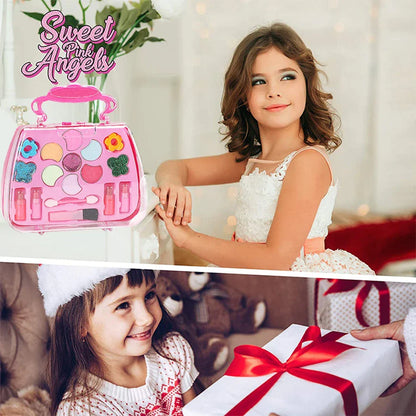 Kids Makeup Kit Princess Makeup Box Play Set With Accessories Ideal Birthday Gift 2025