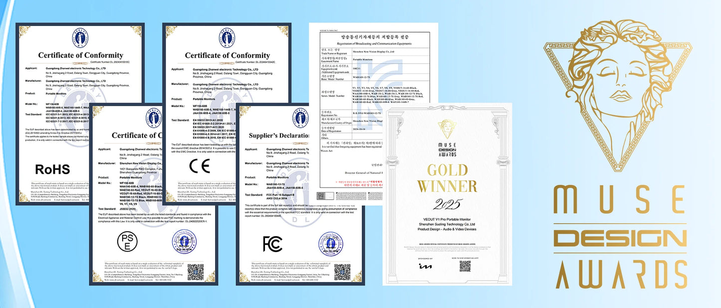 Portable 15.6 Inch 1080P Gaming Monitor 60Hz Second Screen