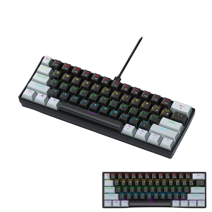 60 Percent Mechanical Mini Keyboard Wired RGB Portable