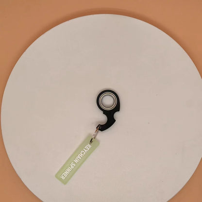 Metal Keychain Fidget Spinner Ring Stress Relief Toy