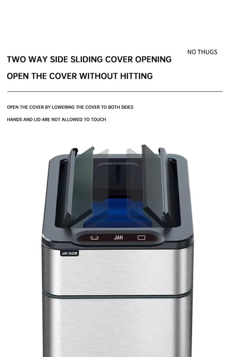 Trash Can 20L Stainless Steel Sensor Kitchen Bin Hands Free