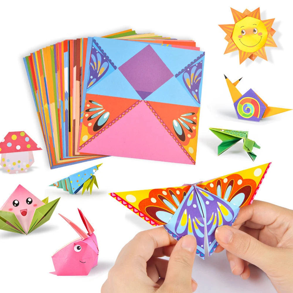 Montessori Origami Craft Kits for Kids - Educational Paper Art with Cartoon Animals, Fun DIY Activity for Boys & Girls