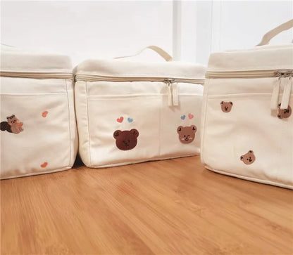 Insulated Baby Bottle Cooler & Organizer Bag - Waterproof, Stylish, Spacious for Moms