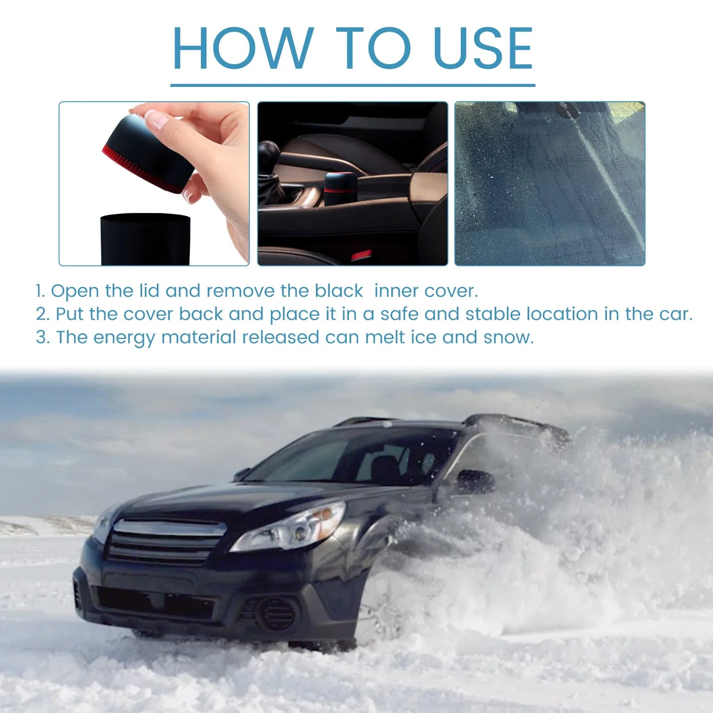 Electric Ice Scraper With Heating Element Car Snow Remover Defroster Winter 2025 Quick Melt Snow