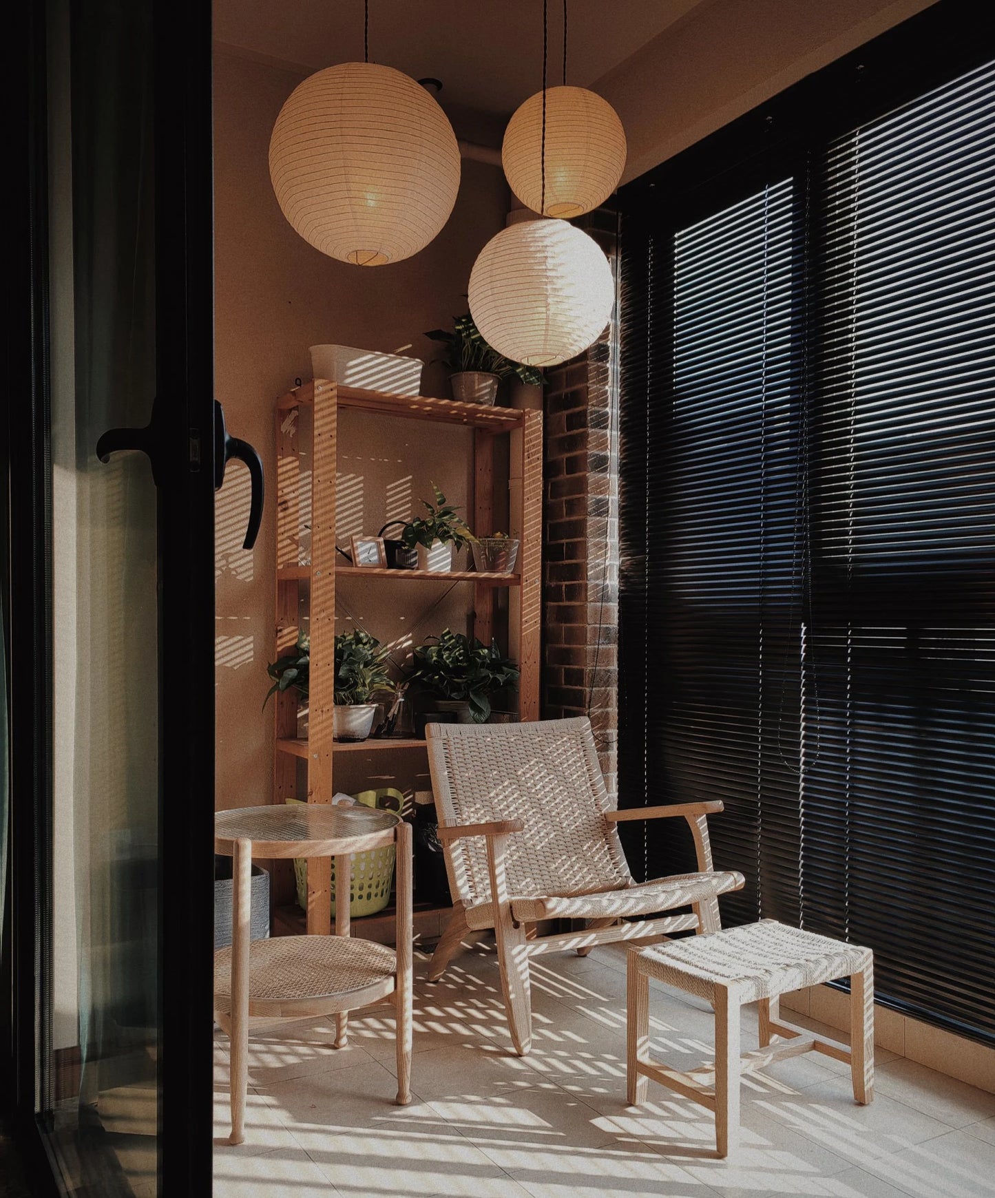 Japandi Pendant Lamp Wabi Sabi Rice Paper Round LED Dimmable