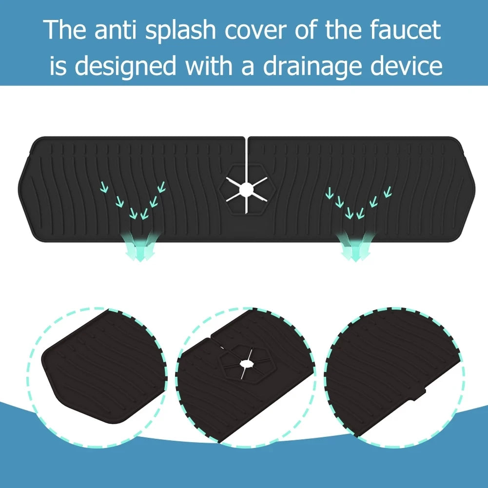 Tappetino para schizzi per lavandino in silicone protettore per piano di lavoro