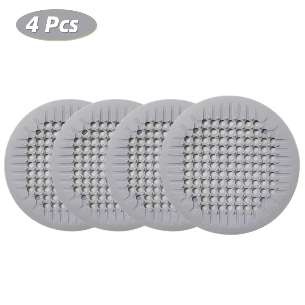 Shower Drain Hair Catcher Silicone Drain Cover - Suction Cup Bath Tub Strainer, Fall 2026 Home Refresh Gift Idea