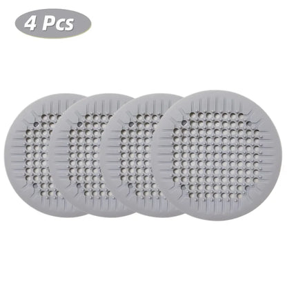 Shower Drain Hair Catcher Silicone Drain Cover - Suction Cup Bath Tub Strainer, Fall 2026 Home Refresh Gift Idea