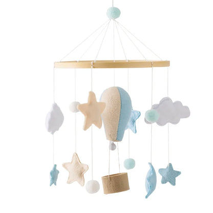Hot Air Balloon Crib Mobile Newborn Sensory Toys Soothing