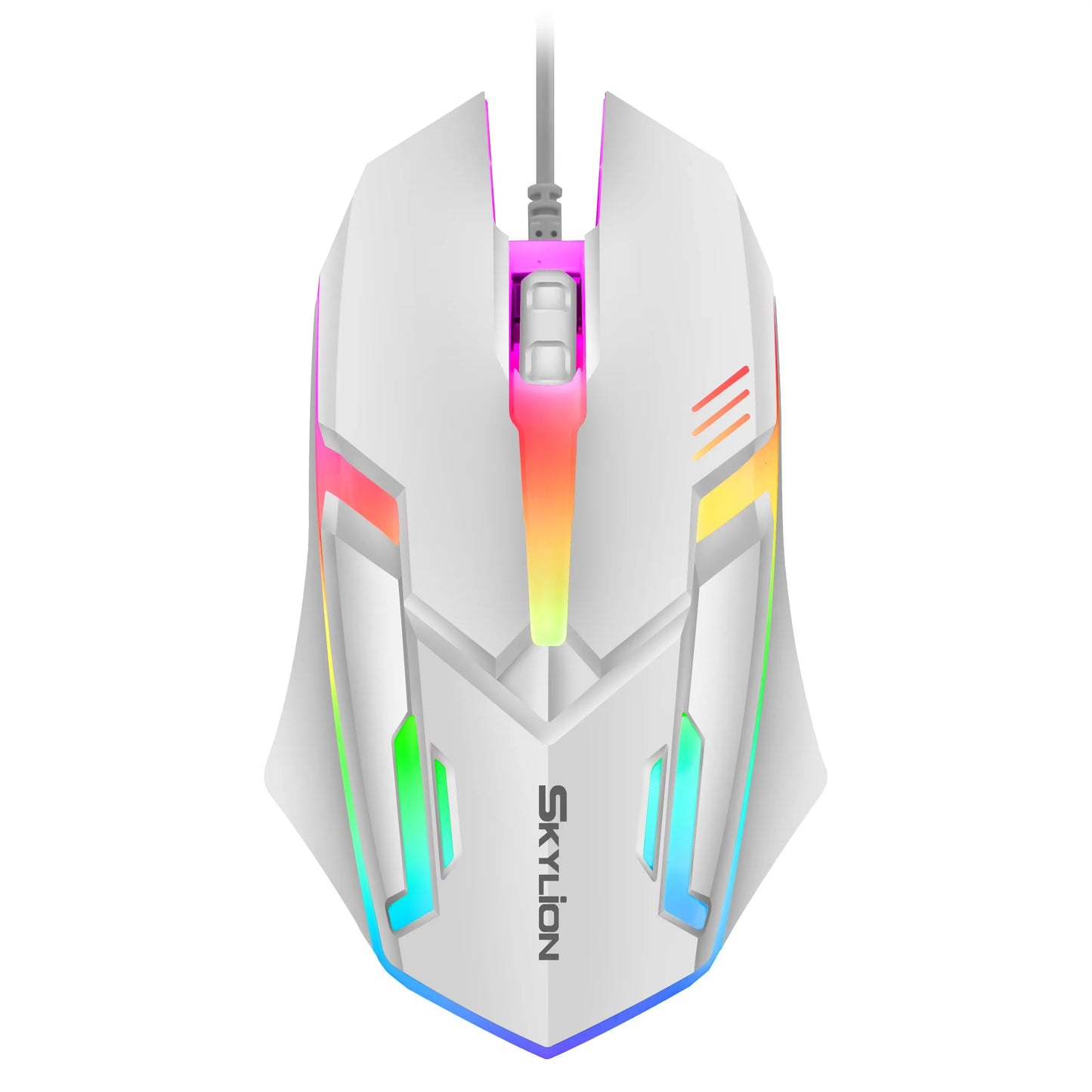 Mouse da gioco cablato RGB 3 pulsanti USB precisione ufficio