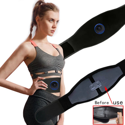 EMS Abdominal Trainer Slimming Belt – Muscle Stimulator Vibration Toning Waist Massager for Men Women 2026