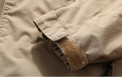 Chaqueta impermeable para hombre - Rompevientos con capucha de poliéster para camping