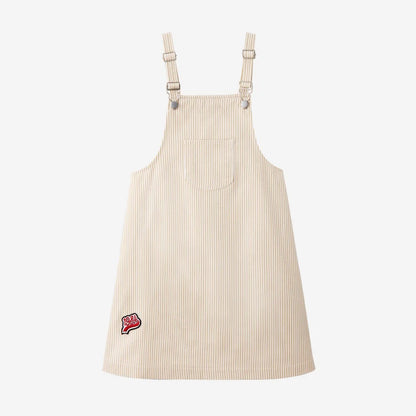 Soft Unisex Kids' Clothing - Patchwork Pinstripe Summer Outfit, Cotton-Polyester, Casual Family Wear