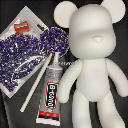 Diamantmalerei Set 5D Vollbohrung Kristall Bär Puppe Weihnachten 2025 DIY Strass Mosaik Funkelnde Wohnkultur Geschenk