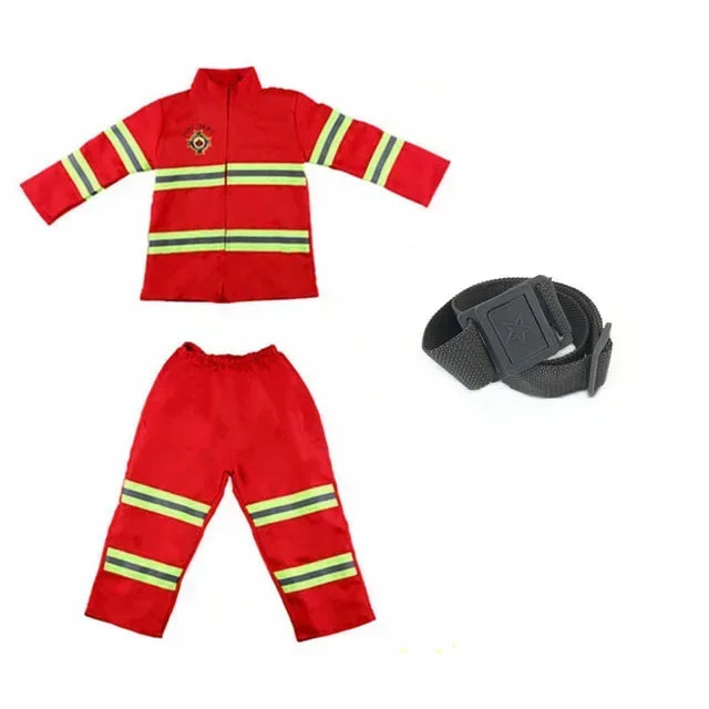 Children Fireman Sam Halloween Cosplay Costume Set with Hat and Accessories for Kids 2026