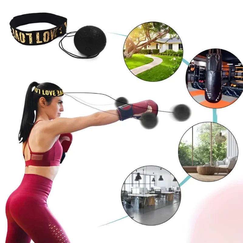 MMA Boxing Reaction Speed Ball - Hand-Eye Coordination Fitness Equipment for Home Training