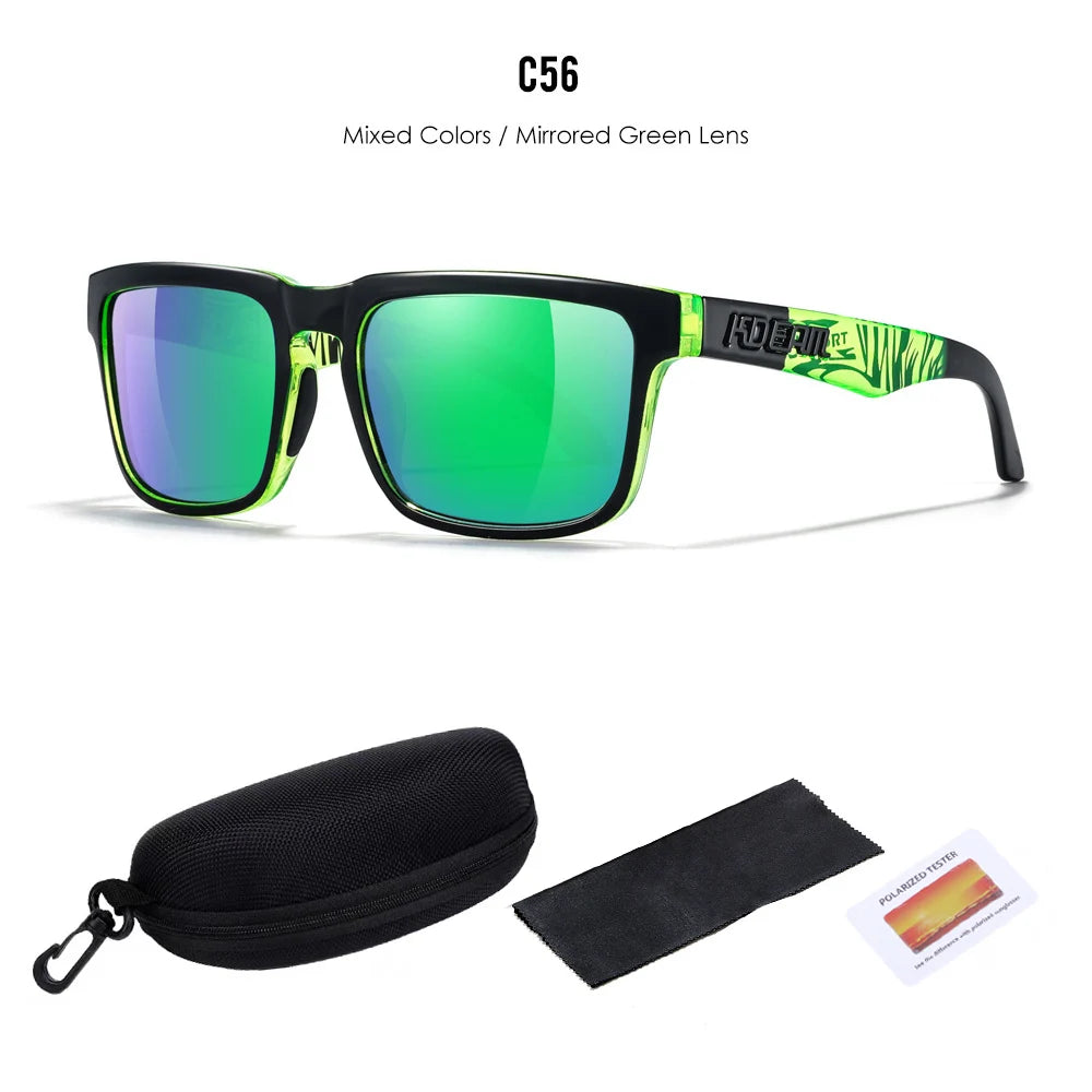 Lunettes de soleil polarisées unisexes pour l'extérieur tendance été 2026 Verres miroir légères Protection UV Idée cadeau