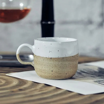 Keramische koffiemok 170ml mat steengoed nordisch retro minimalistische koffiekop herfst 2025 gezellig cadeau
