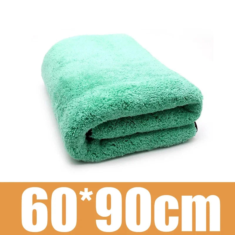 Asciugamano per auto in microfibra 38x38cm Deluxe Coral Fleece Ultra assorbente per asciugatura per dettagli auto TikTok virale Autunno 2025