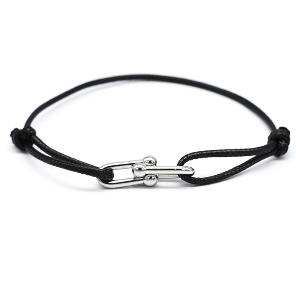 Bracelet Rope Chain Wrap Bracelet Adjustable Unisex Jewelry 3 Metal Buckle Fall 2026 Trend Gift