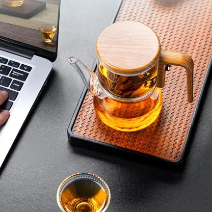 Home Magnetische Saug Floaty Becher Teekanne 740ML Hitzebeständiges Glas Teeset