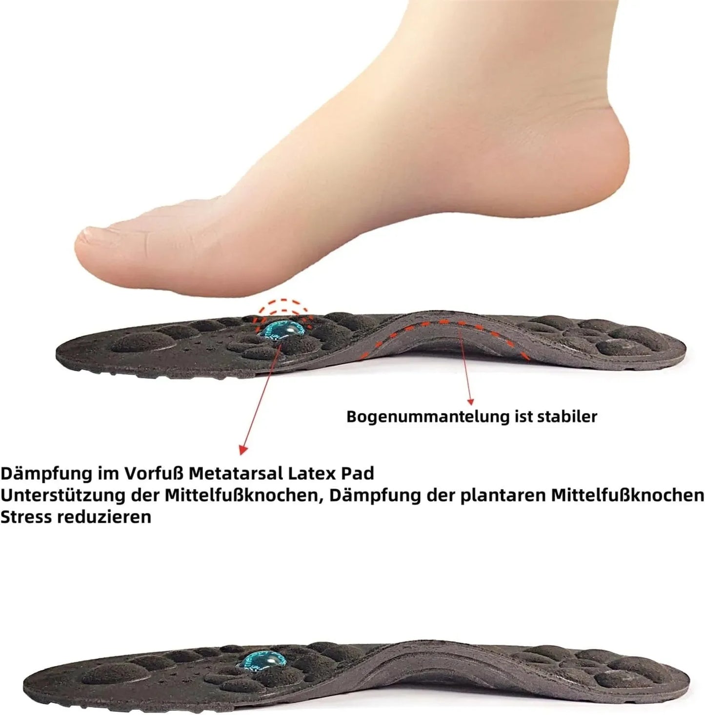 Massage Insoles Magnetic Acupoint Unisex Orthopedic Foot Support Insole for Arch Pain Relief EVA Foam Spring 2026