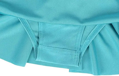Quick-Dry Girls Two-Piece Swimsuit – Durable Princess Print, Cotton-Poly, For Beach and Pool