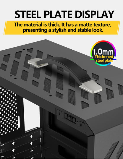 Boîtier Mini ITX Verre Latéral Refroidissement Liquide 240mm Portable