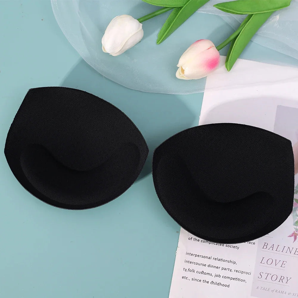 Breathable Women's Bra Pads - 3D Push-Up, Versatile Sponge Padding, For Swimsuits