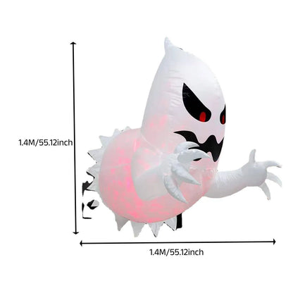 Halloween Ghostbusters-harsfiguur van de groene, oplichtende en opblaasbare geest Slimer als wanddecoratie 2026