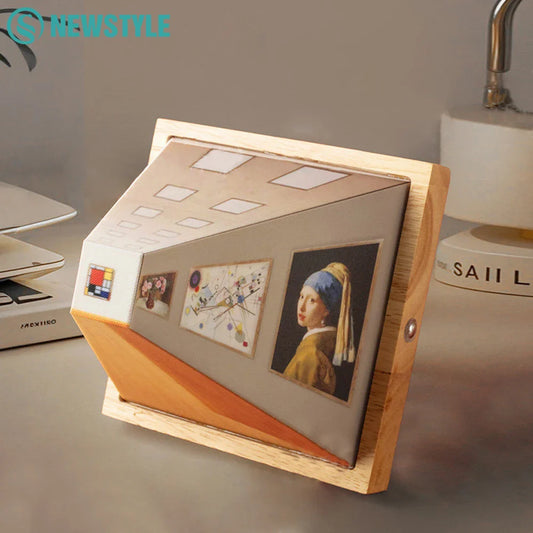 3D Wandlamp ABS Optische Kunst Nachtlampje Schilderstijl Sfeervolle Wandlamp Najaar 2025 Energiezuinige Galerijdecoratie