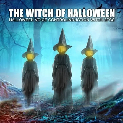 Halloween Witches Light Up Trio Decoration Fall 2025