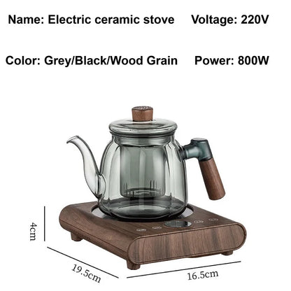 800W Ultra-Thin Electric Ceramic Stove Hot Plate - Multifunctional Tea Maker for Home Cooking
