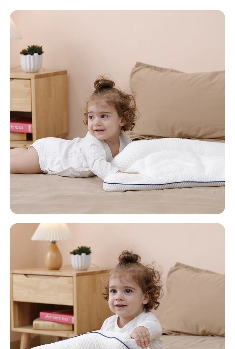 Baby Neck Support Pillow – All-Season Cotton Sleeping Pillow for Toddlers & Kindergarten Kids