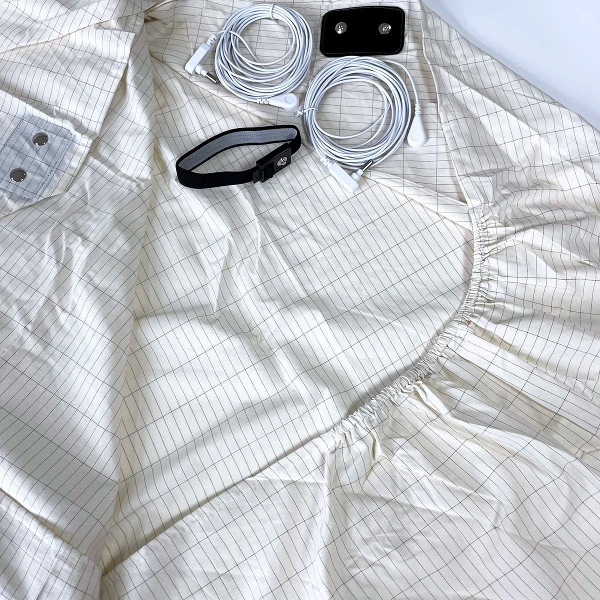 Earthing Fitted Sheet Grounding Silver Fiber Mattress