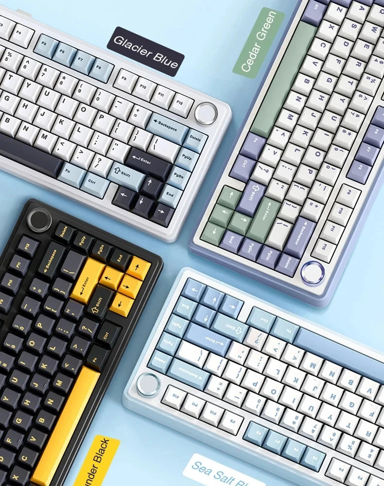 Teclado mecánico para juegos compacto AULA F75 al 75% RGB