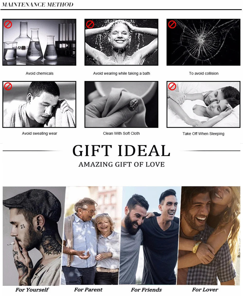 Initials kubansk lenke armbånd rustfritt stål justerbart