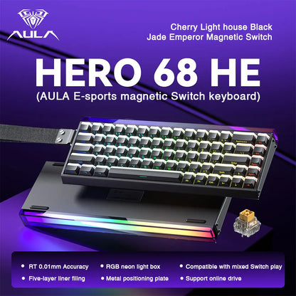 Mechanical Gaming Keyboard 68 Key RGB Compact Esports