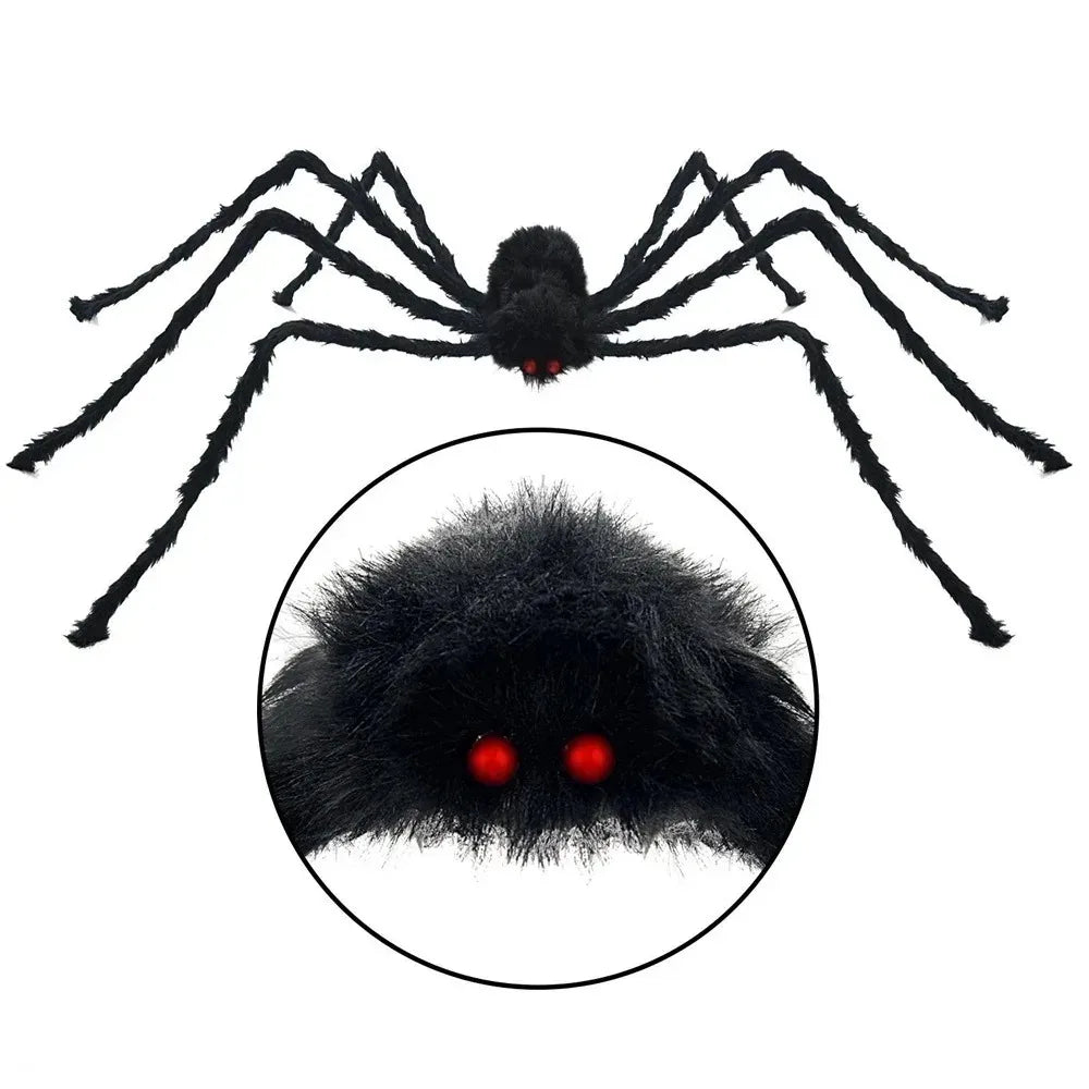 Enorme stoffen Halloween-spin voor binnen en buiten, tuin-, veranda- en spookhuisdecoratie 2026