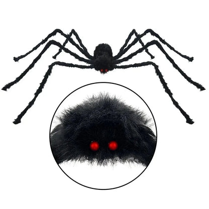 Enorme stoffen Halloween-spin voor binnen en buiten, tuin-, veranda- en spookhuisdecoratie 2026