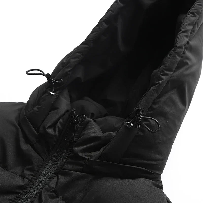 Insulating Men’s Puffer Vest - Hooded, Cotton, For Winter