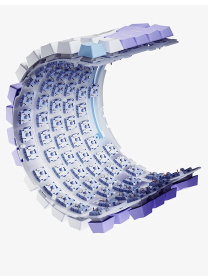 Teclado mecánico para juegos Bluetooth 75 por ciento con intercambio en caliente