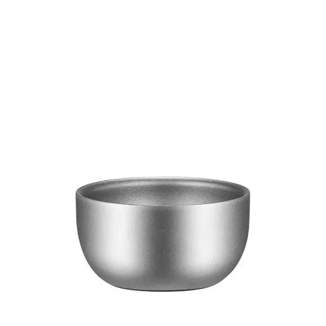 Pure Titanium Double Layer Tea Cup 50ml Camping Set