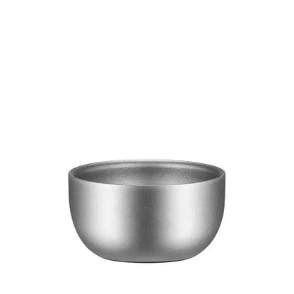 Pure Titanium Double Layer Tea Cup 50ml Camping Set