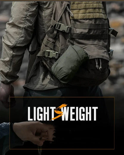 Chaqueta ligera para hombre - Cremallera táctica, poliéster, verano