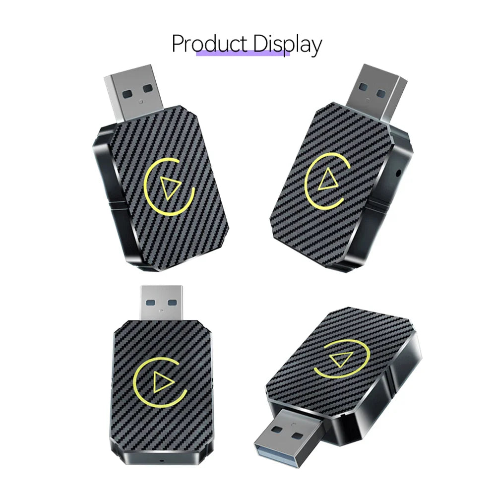 Trådløs CarPlay Adapter 2 i 1 Bil Multimedia Bro 5GHz WiFi Type-C USB Plug and Play Efterår 2025 Gave